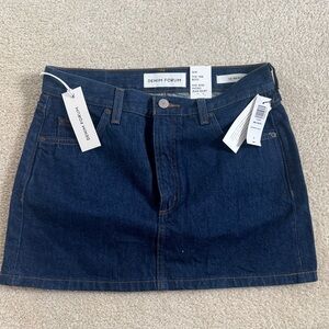 BNWT aritzia Denim Forum 90s ricci Indigo Blue Skirt 26